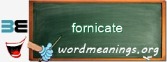 WordMeaning blackboard for fornicate